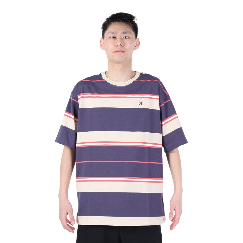 ハーレー（HURLEY）（メンズ）OVRSZ BORDER 半袖Tシャツ MSS2310023-CGY