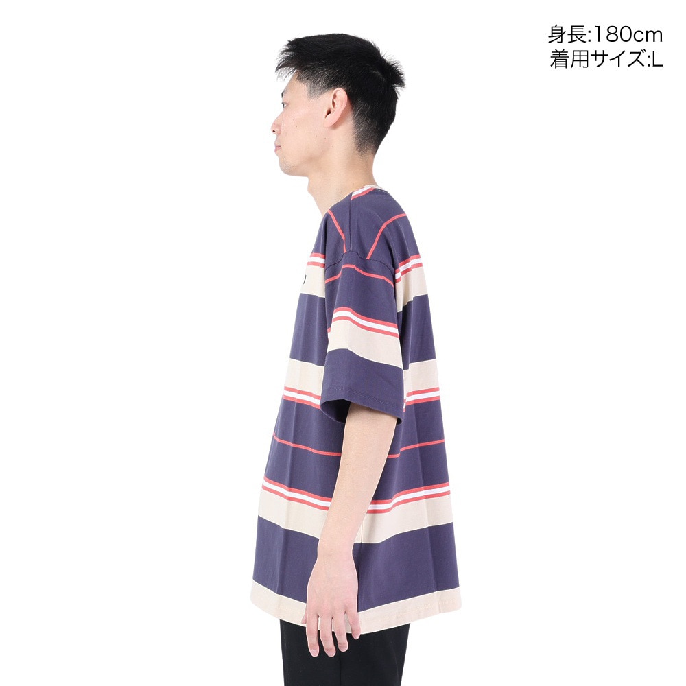 ハーレー（HURLEY）（メンズ）OVRSZ BORDER 半袖Tシャツ MSS2310023-CGY