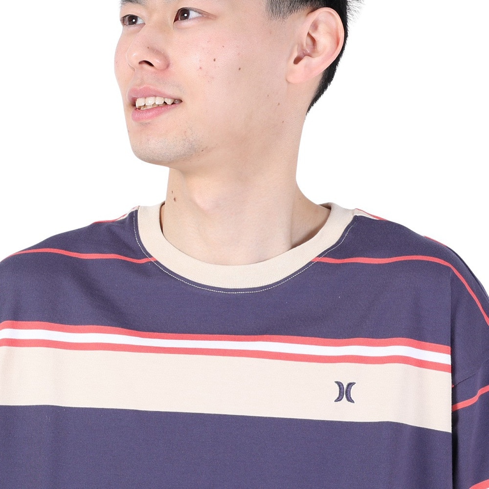 ハーレー（HURLEY）（メンズ）OVRSZ BORDER 半袖Tシャツ MSS2310023-CGY