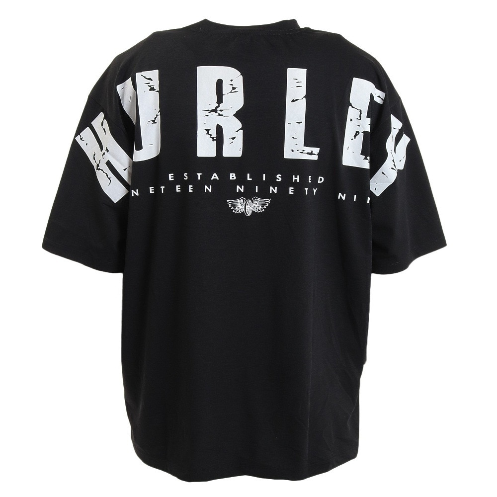 ハーレー（HURLEY）（メンズ）半袖Tシャツ メンズ プリントオーバーサイズ バックロゴ MSS2310029-BLK