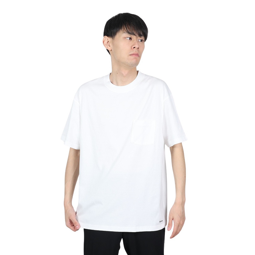 スライド（SLYDE）（メンズ）半袖Tシャツ メンズ ビッグシルエット SL2023SSM-APP011WHT