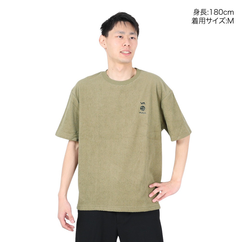 ルーカ（RVCA）（メンズ）半袖Tシャツ メンズ ALLTIME TERRY CLOTH  BD041260 ALO