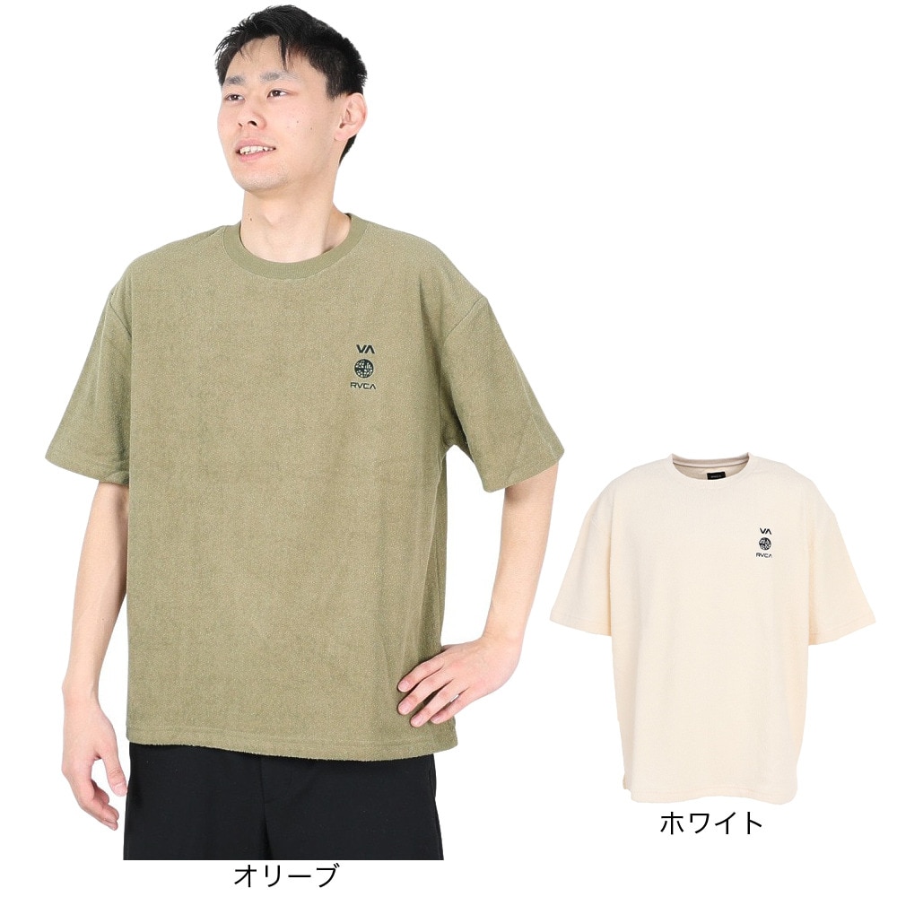 ルーカ（RVCA）（メンズ）半袖Tシャツ メンズ ALLTIME TERRY CLOTH  BD041260 ANW
