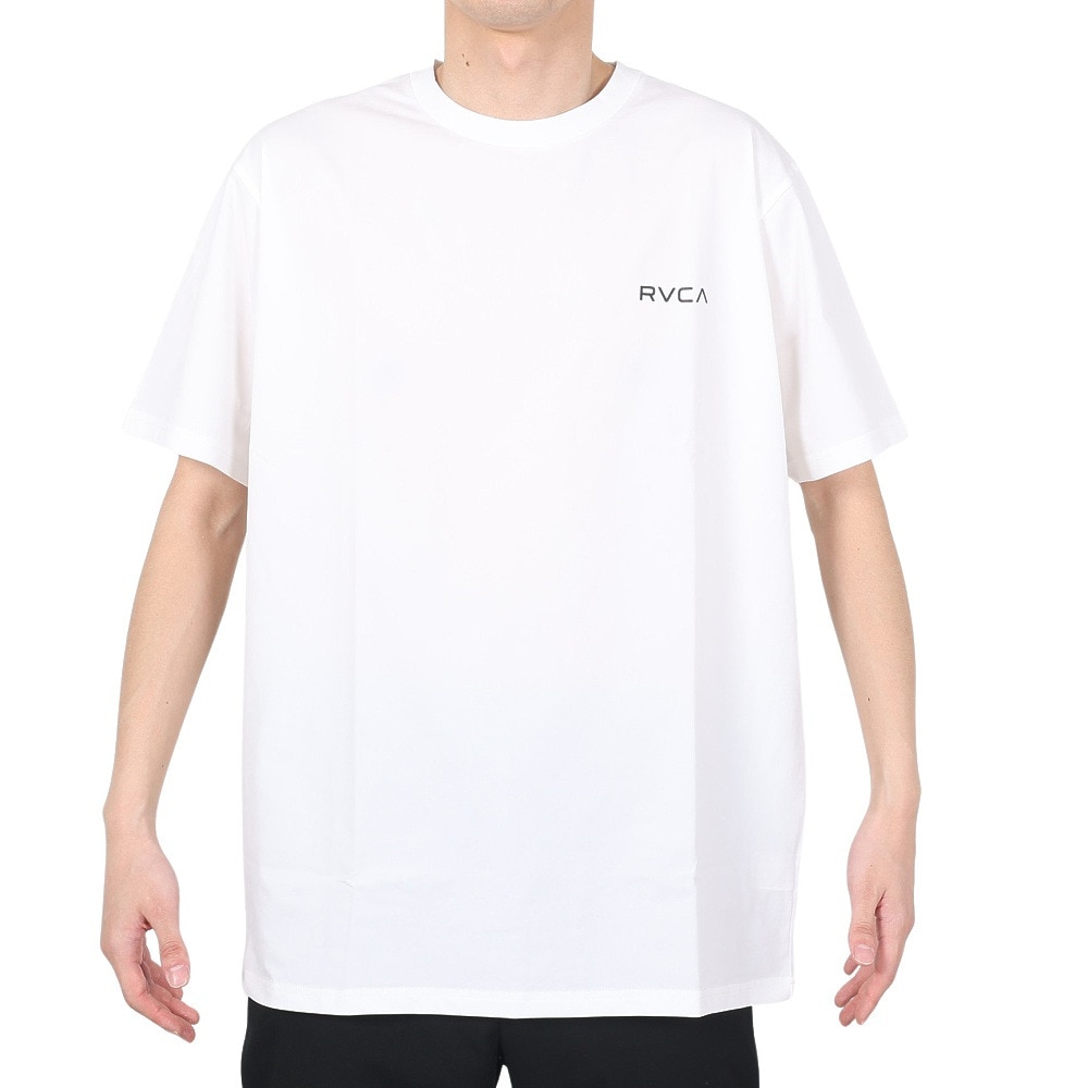 ルーカ（RVCA）（メンズ）半袖Tシャツ メンズ バランス インスティテュート ラッシュガード BD041264 WHT