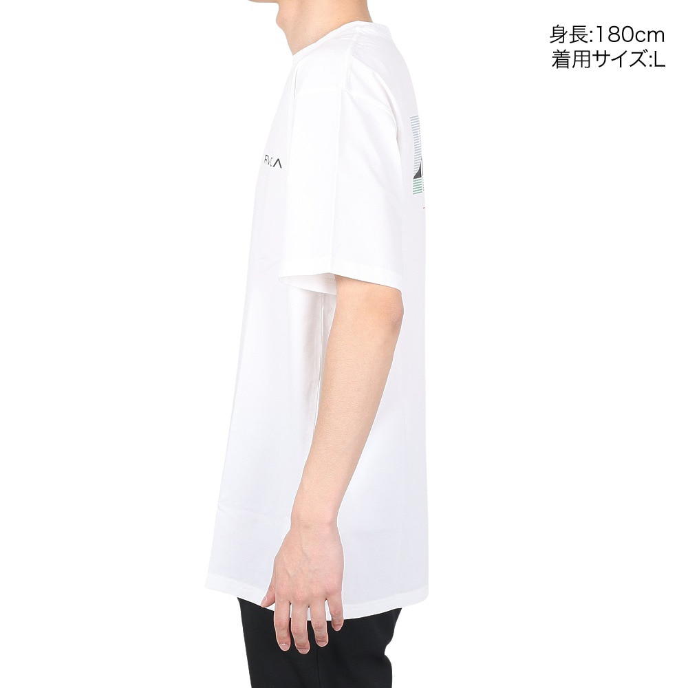 ルーカ（RVCA）（メンズ）半袖Tシャツ メンズ バランス インスティテュート ラッシュガード BD041264 WHT