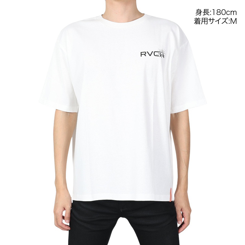 ルーカ（RVCA）（メンズ）半袖Tシャツ メンズ T ON HI VIS BLANK  BD041271 WHT