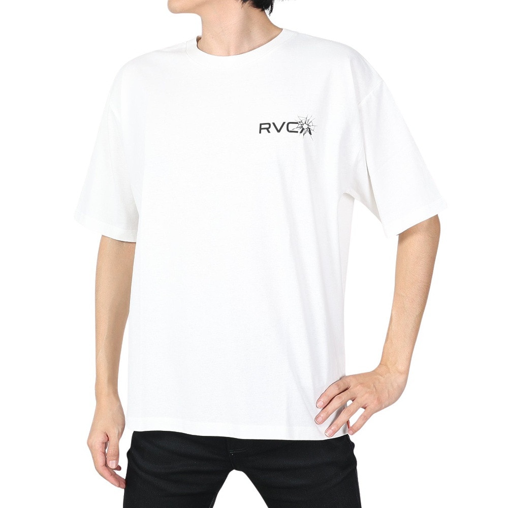 ルーカ（RVCA）（メンズ）半袖Tシャツ メンズ T ON HI VIS BLANK  BD041271 WHT