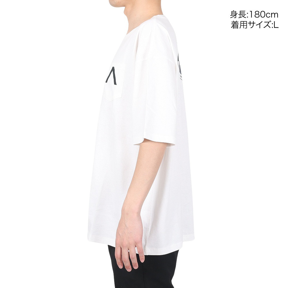 ルーカ（RVCA）（メンズ）半袖Tシャツ メンズ グローバル MFG BD041281 WHT