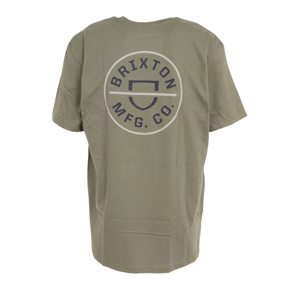 ブリクストン（BRIXTON）（メンズ）半袖Tシャツ メンズ クレスト 23-156