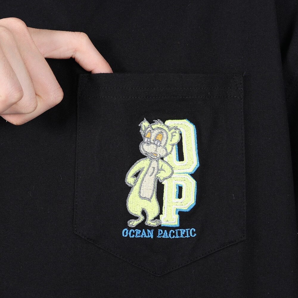 オーシャンパシフィック（Ocean Pacific）（メンズ）モンキー ポケット付半袖Tシャツ 514501BLK