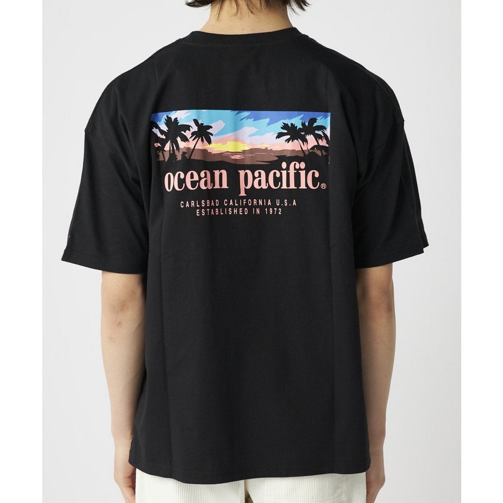 オーシャンパシフィック（Ocean Pacific）（メンズ）バックプリント 半袖Tシャツ 514502BLK