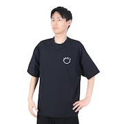 ラスティ（RUSTY）（メンズ）ペアテックス Tシャツ 半袖 スマイル 914473BLK