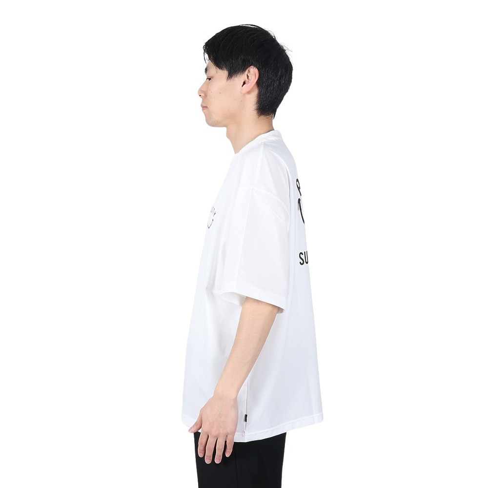ラスティ（RUSTY）（メンズ）ペアテックス Tシャツ 半袖 スマイル 914473WHT