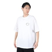 ラスティ（RUSTY）（メンズ）ペアテックス Tシャツ 半袖 スマイル 914473WHT