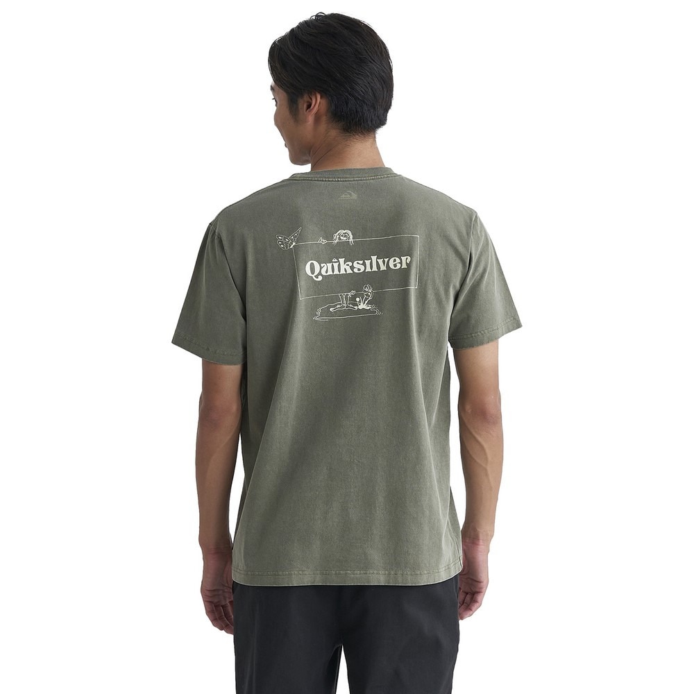 クイックシルバー（Quiksilver）（メンズ）tシャツ 半袖 オリーブ JUNGLE MAN 半袖Tシャツ 24SPQST241004OLV