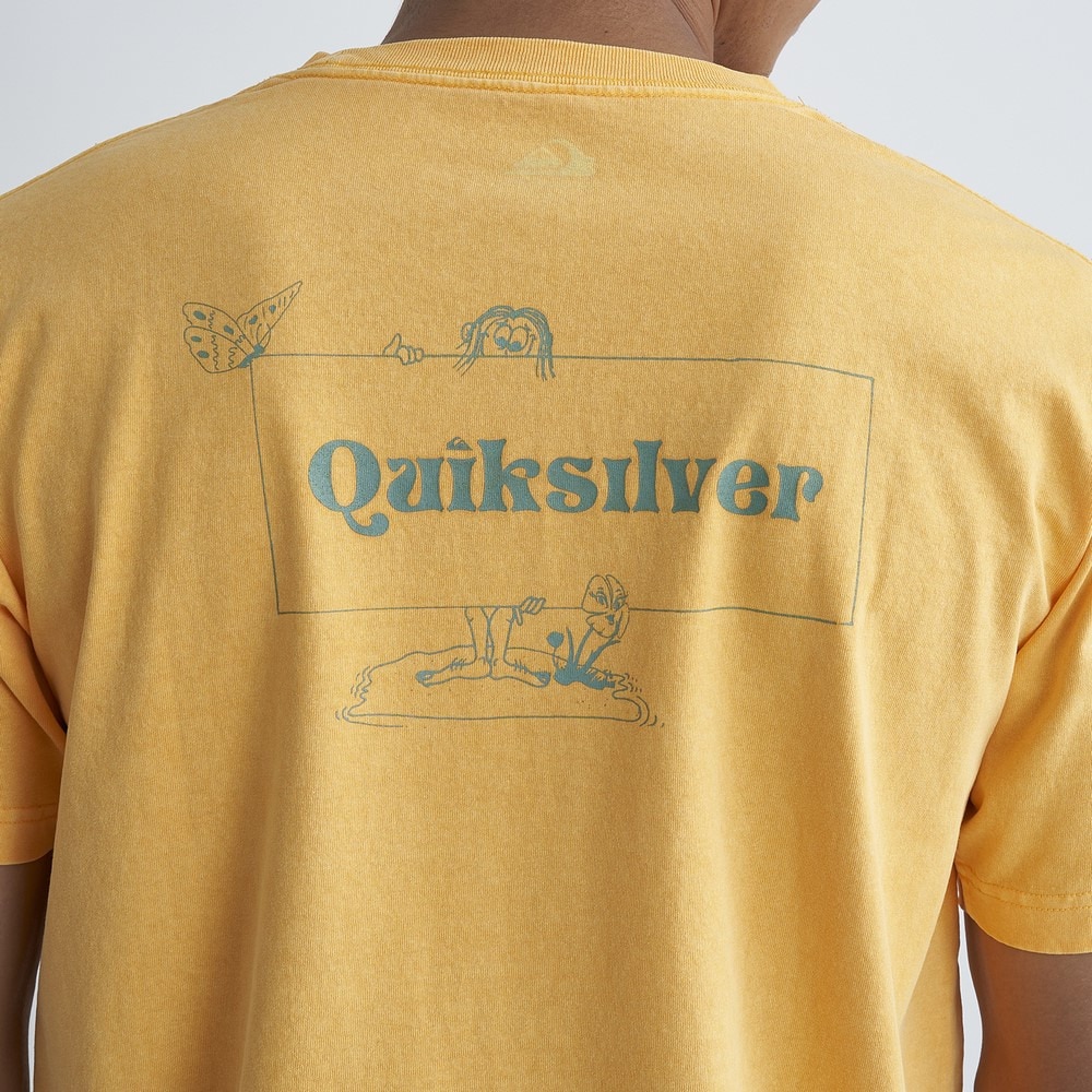 クイックシルバー（Quiksilver）（メンズ）tシャツ 半袖 イエロー 黄 JUNGLE MAN 半袖Tシャツ 24SPQST241004YEL