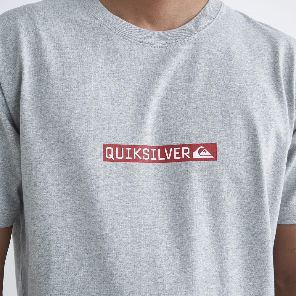 クイックシルバー（Quiksilver）（メンズ）tシャツ 半袖 グレー CLICKER LOGO DNA 半袖Tシャツ 24SPQST241014HTR