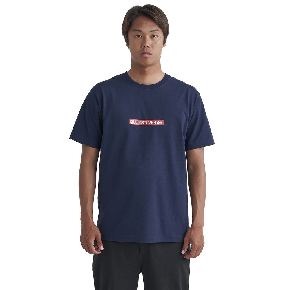 クイックシルバー（Quiksilver）（メンズ）tシャツ 半袖 ネイビー CLICKER LOGO DNA 半袖Tシャツ 24SPQST241014NVY
