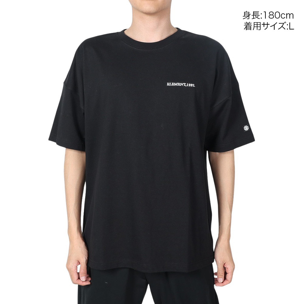 エレメント（ELEMENT）（メンズ）EQUIPMENT ショートスリーブ Tシャツ BE021224 FBK