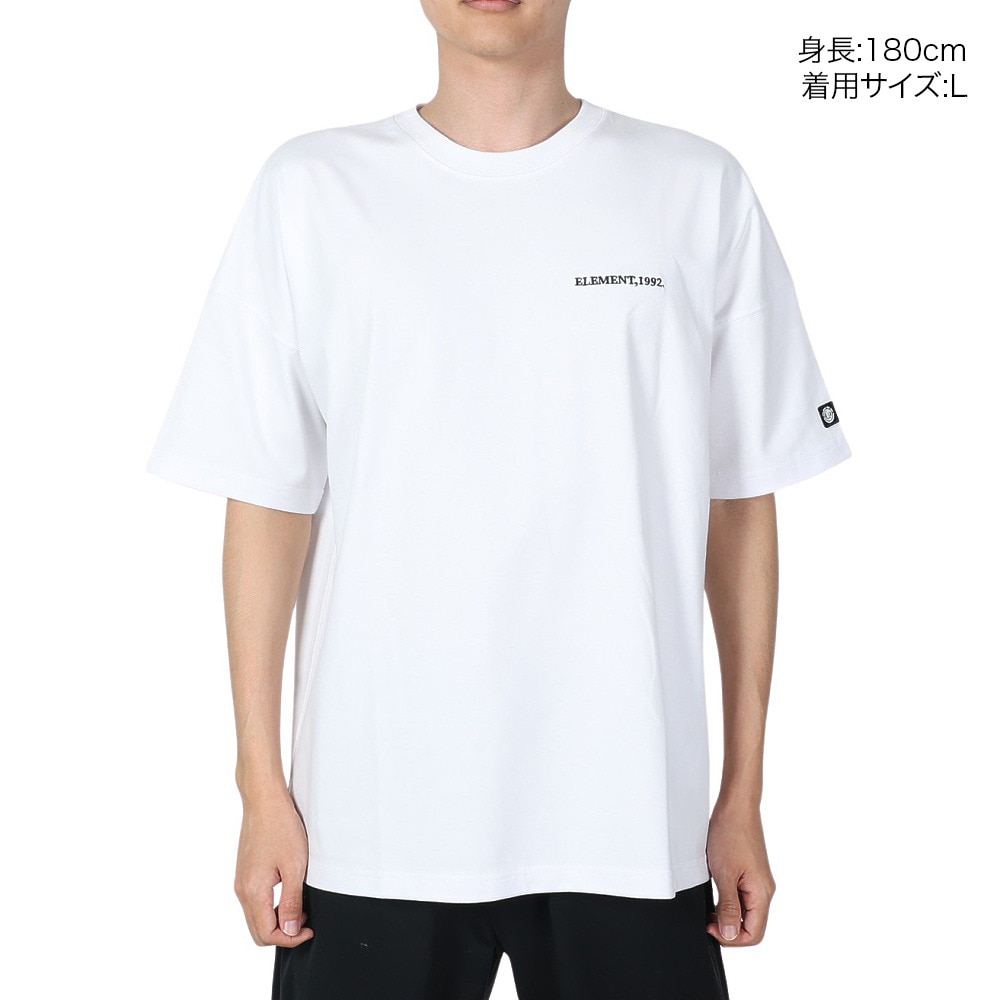 エレメント（ELEMENT）（メンズ）EQUIPMENT ショートスリーブ Tシャツ BE021224 WHT