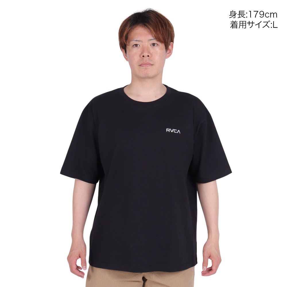 ルーカ（RVCA）（メンズ）THRASHED BOX 半袖Tシャツ BE041224 BLK