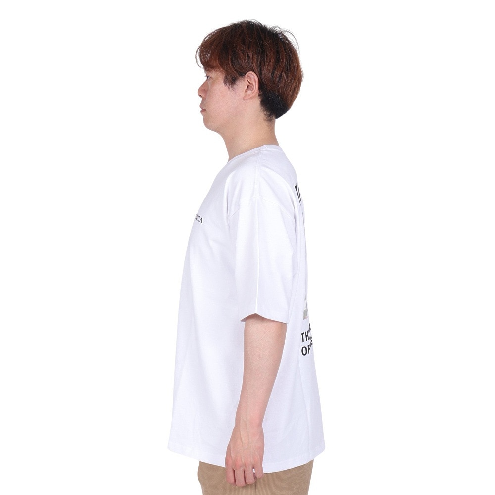 ルーカ（RVCA）（メンズ）tシャツ 半袖 ホワイト THRASHED BOX 半袖Tシャツ BE041224 WHT