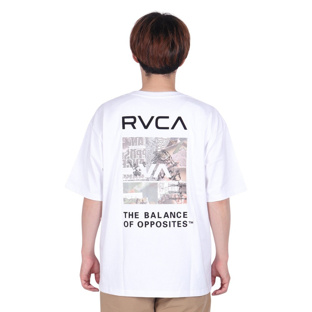 ルーカ（RVCA）（メンズ）tシャツ 半袖 ホワイト THRASHED BOX 半袖Tシャツ BE041224 WHT