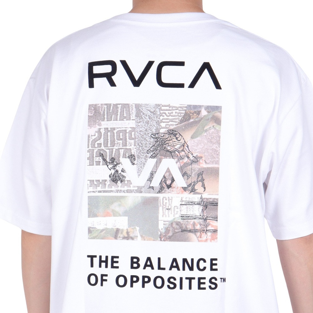 ルーカ（RVCA）（メンズ）tシャツ 半袖 ホワイト THRASHED BOX 半袖Tシャツ BE041224 WHT