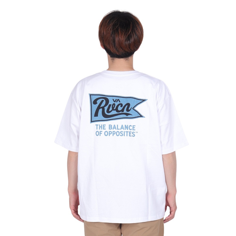 ルーカ（RVCA）（メンズ）tシャツ 半袖 ホワイト 白 PENNANTAN 半袖Tシャツ BE041227 WHT