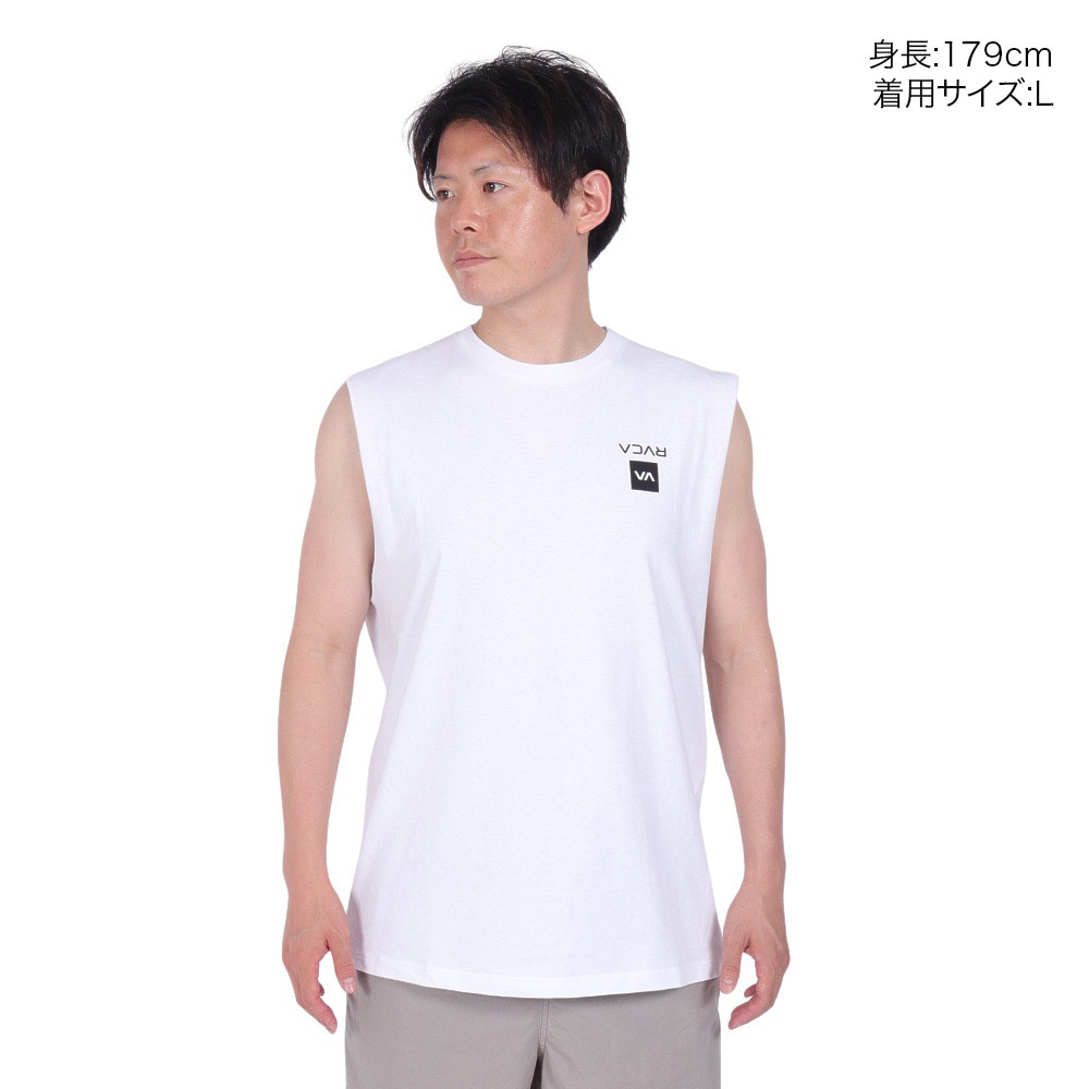ルーカ（RVCA）（メンズ）UP STATE CUTOFF タンクトップ BE041352 WHT