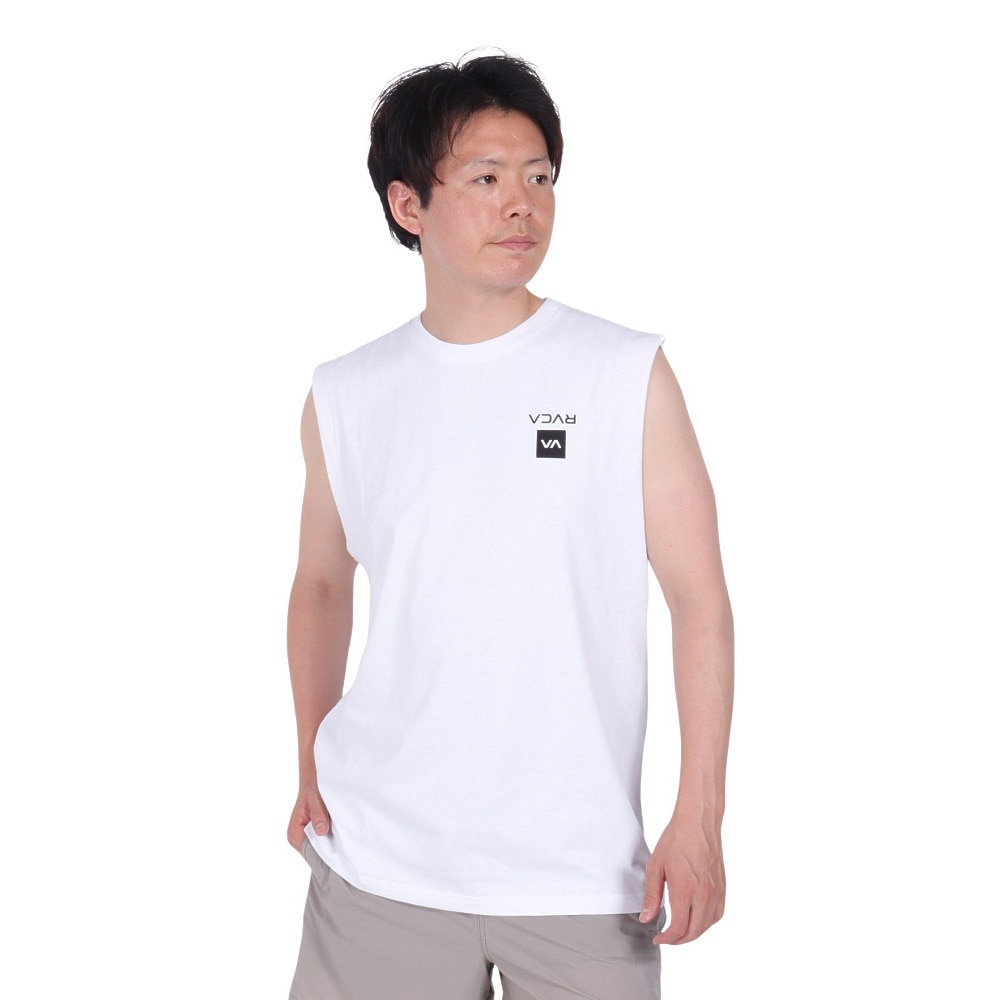 ルーカ（RVCA）（メンズ）UP STATE CUTOFF タンクトップ BE041352 WHT