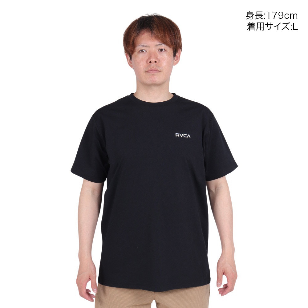 ルーカ（RVCA）（メンズ）ARCH RVCA SURF 半袖ラッシュガード BE041802 BLK