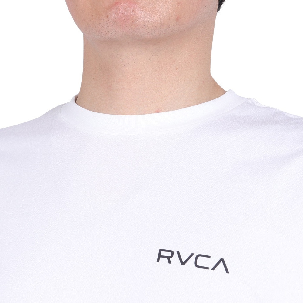 ルーカ（RVCA）（メンズ）ARCH RVCA SURF 半袖ラッシュガード BE041802 WHT