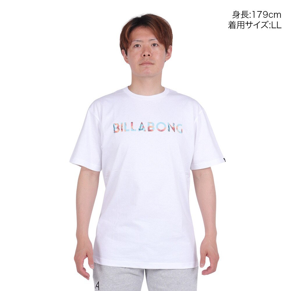 ビラボン（BILLABONG）（メンズ）UNITY LOGO クルーネックTシャツ BE011200 WHT