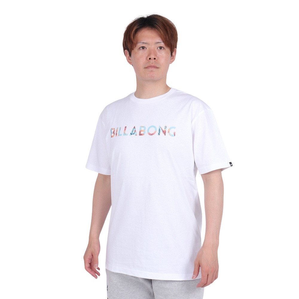 ビラボン（BILLABONG）（メンズ）UNITY LOGO クルーネックTシャツ BE011200 WHT