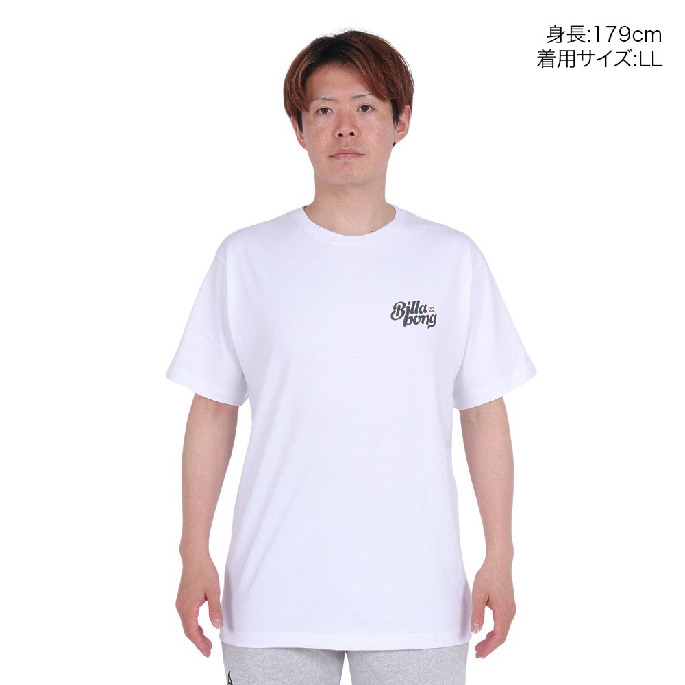 ビラボン（BILLABONG）（メンズ）CALI BEAR クルーネックTシャツ BE011223 WHT