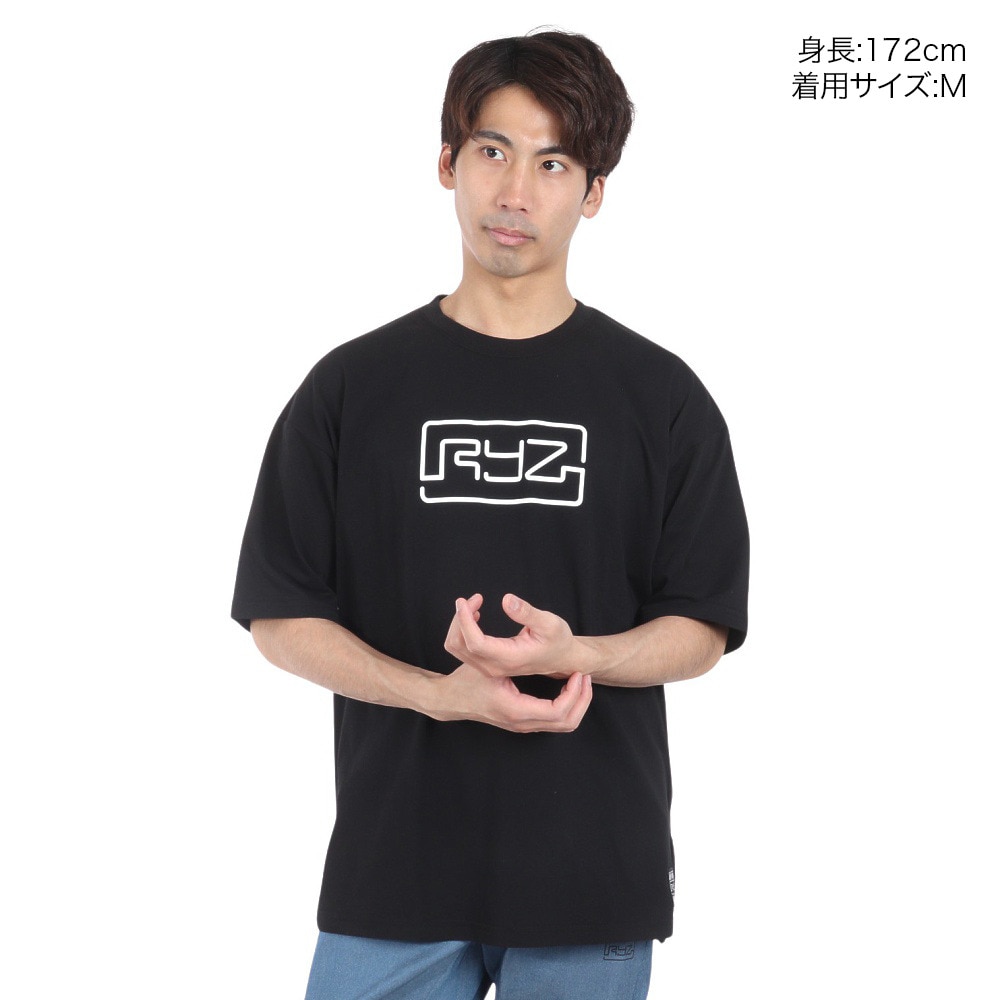 ライズ（RYZ）（メンズ）半袖Tシャツ RZ10CD24SS0014 BLK