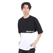 ライズ（RYZ）（メンズ）50/50 半袖Tシャツ RZ10CD24SS0015 BK/WT