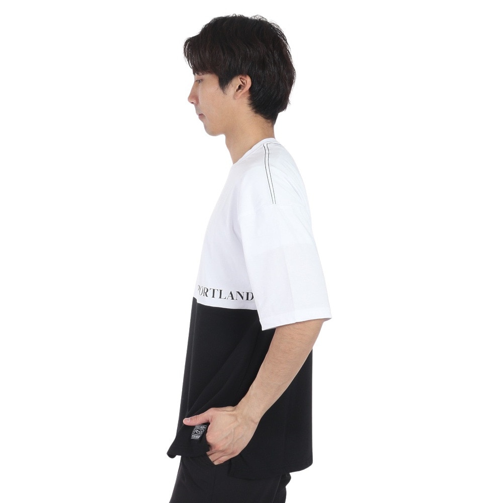 ライズ（RYZ）（メンズ）50/50 半袖Tシャツ RZ10CD24SS0015 WT/BK