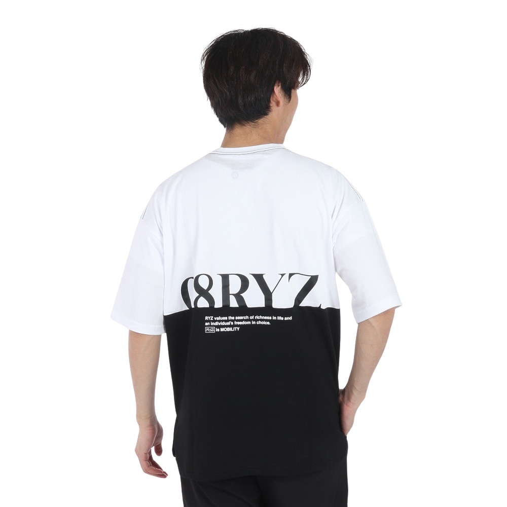 ライズ（RYZ）（メンズ）50/50 半袖Tシャツ RZ10CD24SS0015 WT/BK