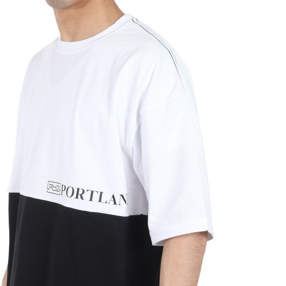 ライズ（RYZ）（メンズ）50/50 半袖Tシャツ RZ10CD24SS0015 WT/BK