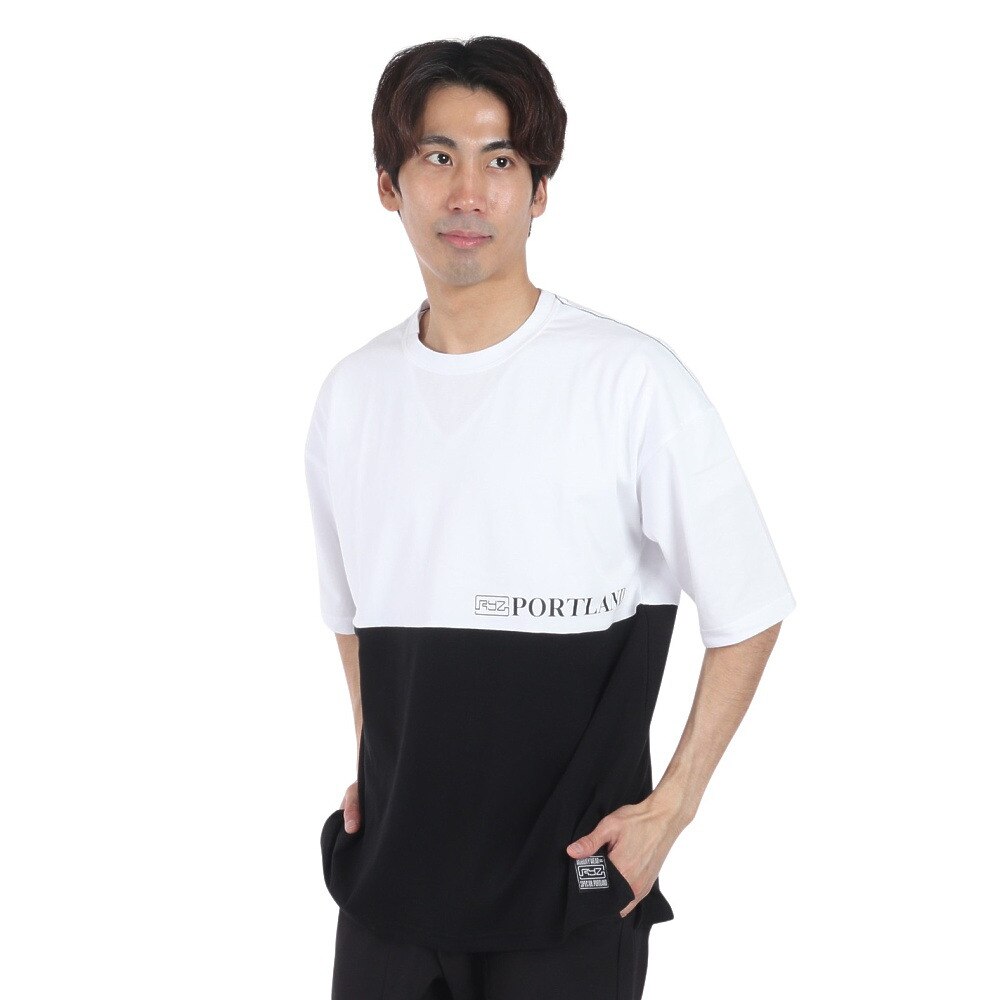 ライズ（RYZ）（メンズ）50/50 半袖Tシャツ RZ10CD24SS0015 WT/BK