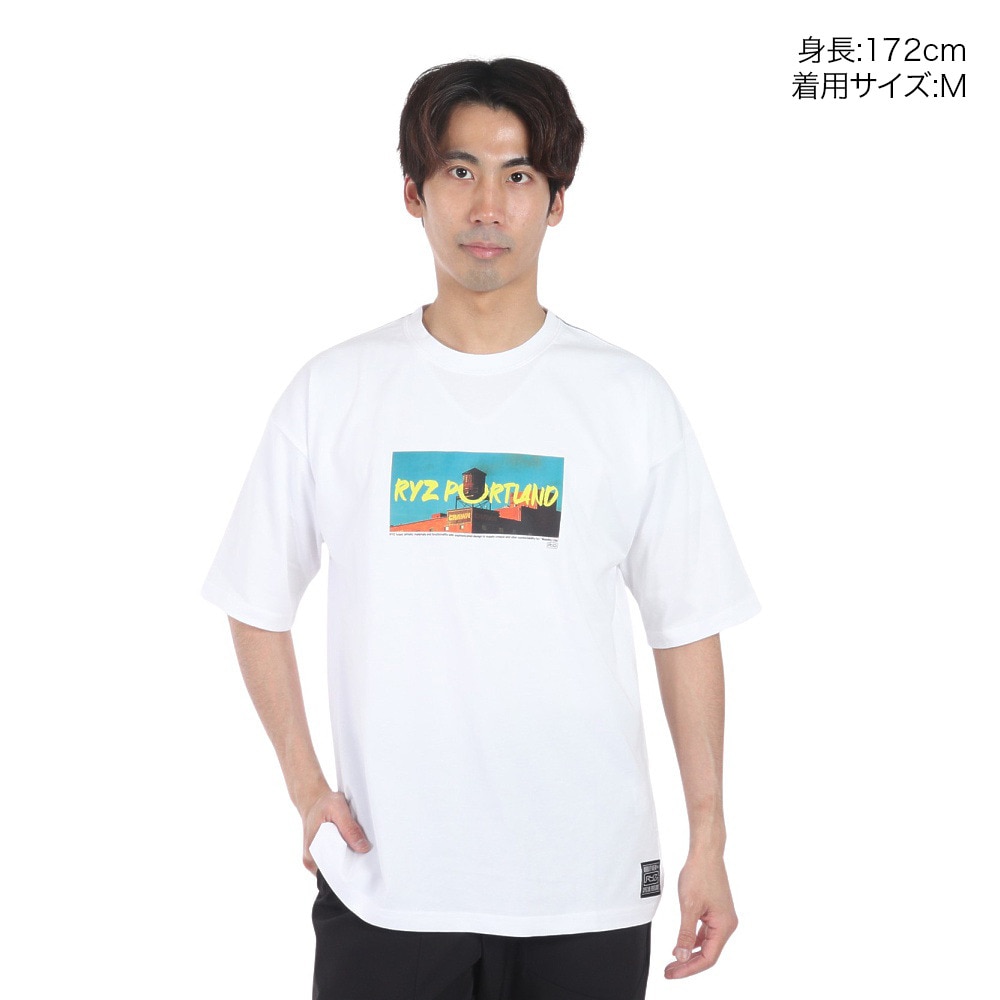 ライズ（RYZ）（メンズ）TAGGING 半袖Tシャツ RZ10CD24SS0016 WHT