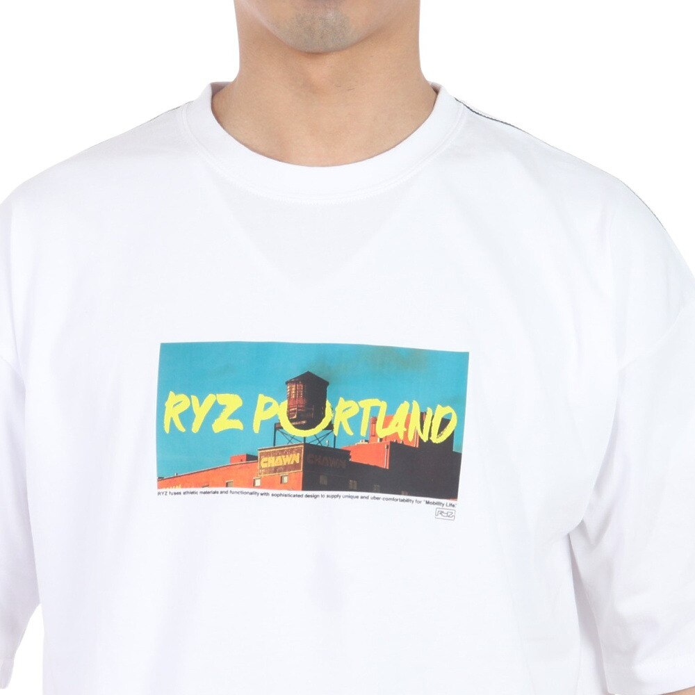 ライズ（RYZ）（メンズ）TAGGING 半袖Tシャツ RZ10CD24SS0016 WHT