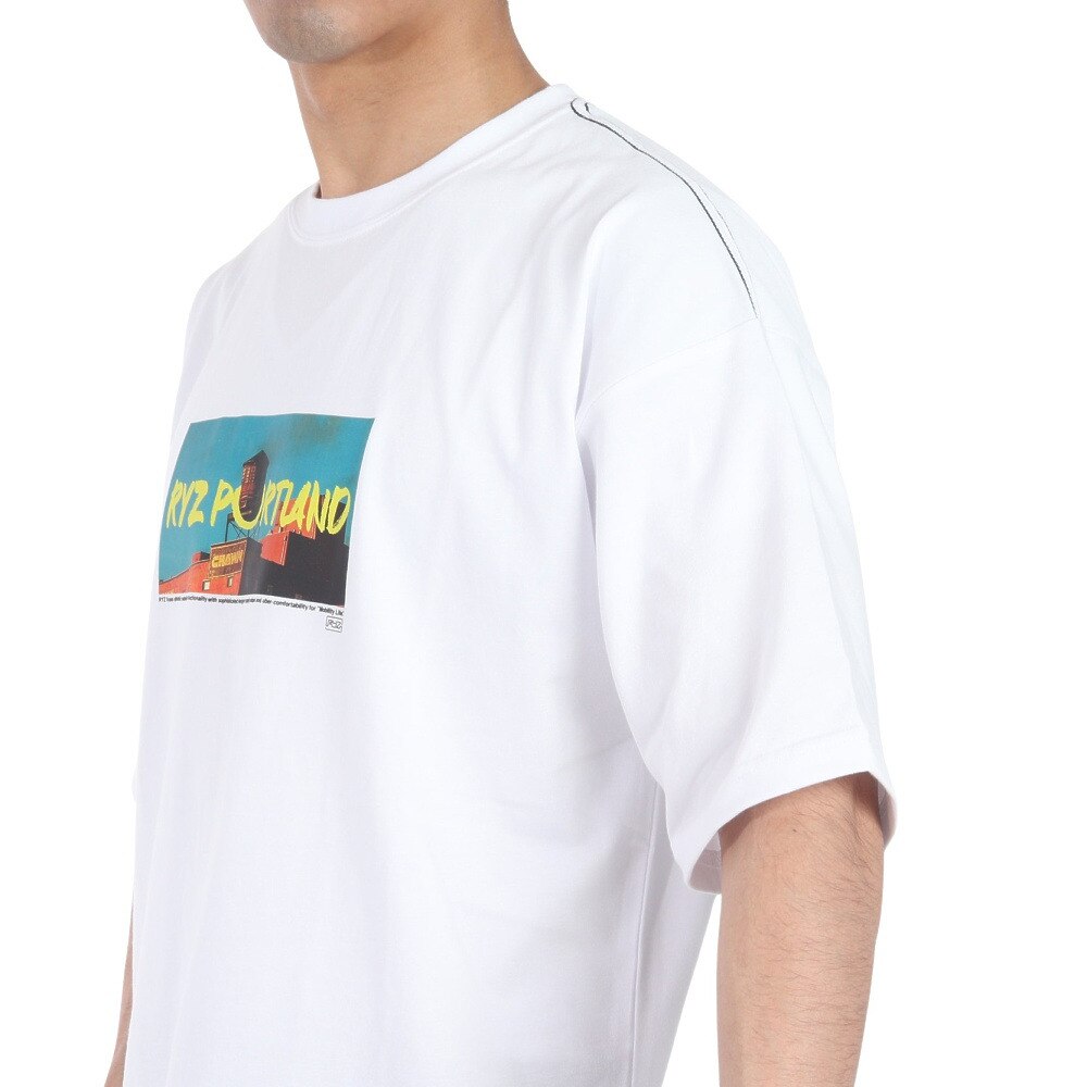 ライズ（RYZ）（メンズ）TAGGING 半袖Tシャツ RZ10CD24SS0016 WHT