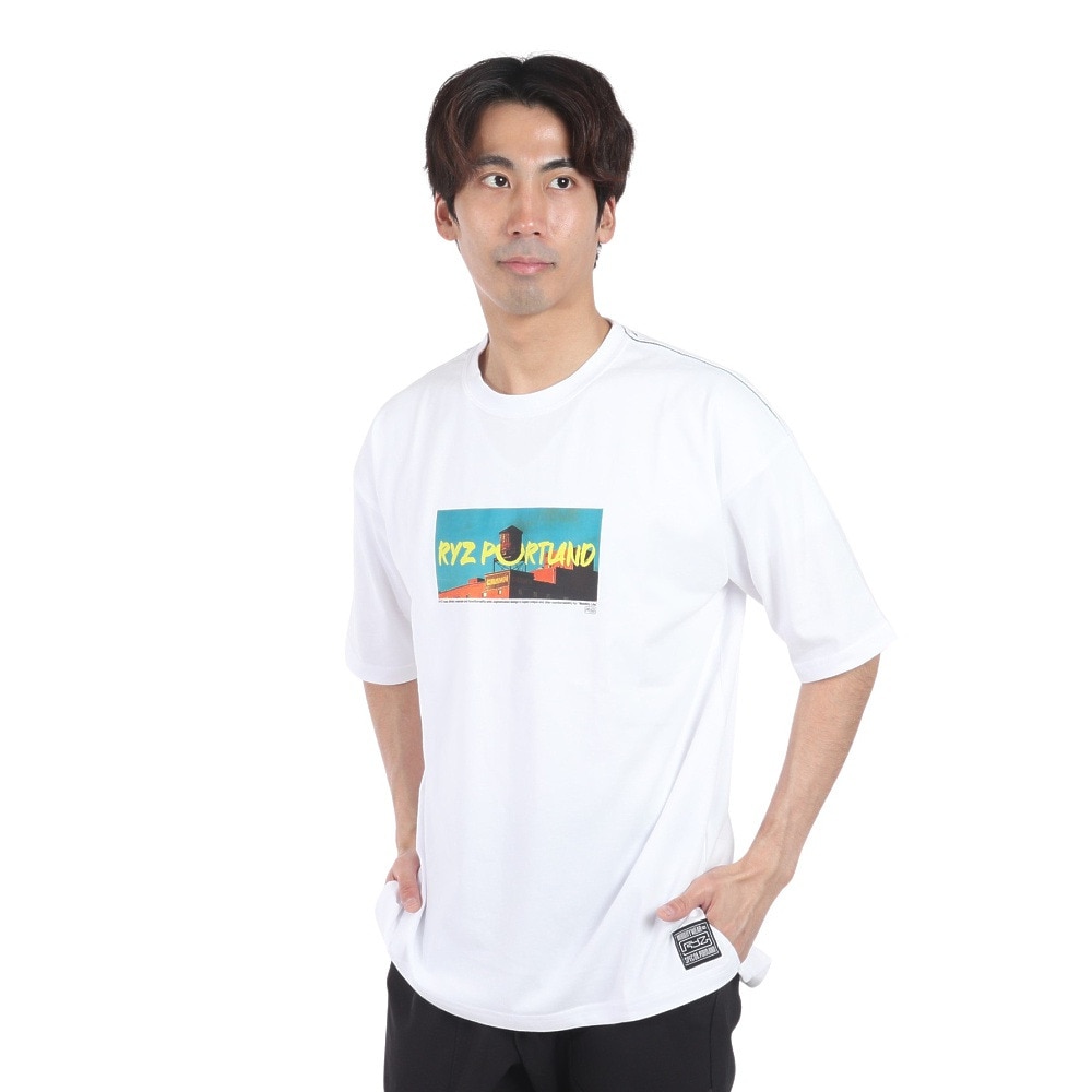 ライズ（RYZ）（メンズ）TAGGING 半袖Tシャツ RZ10CD24SS0016 WHT