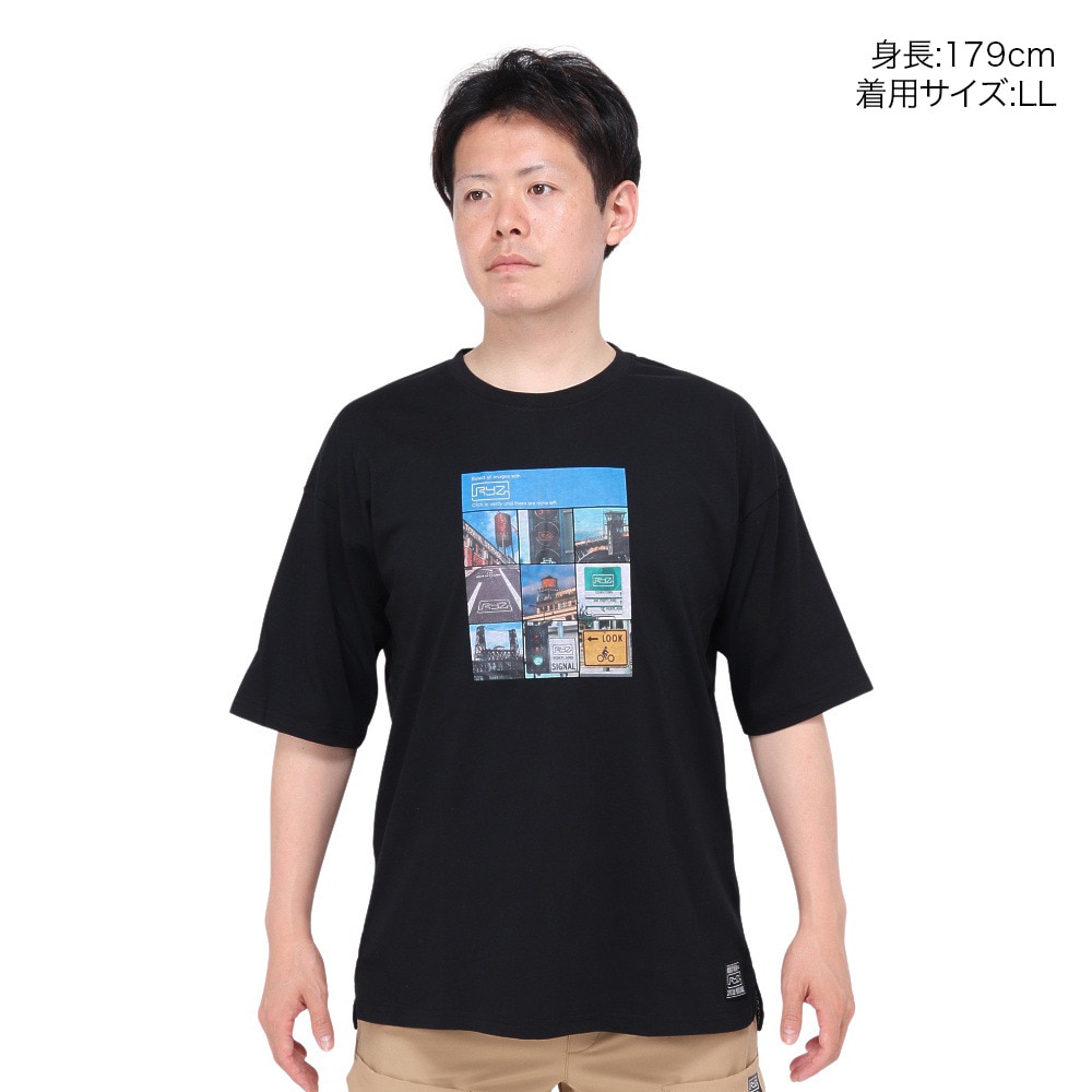 ライズ（RYZ）（メンズ）BOT 半袖Tシャツ RZ10CD24SS0017 BLK