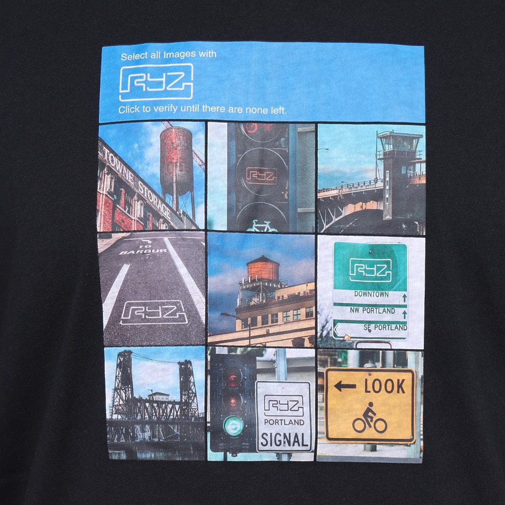 ライズ（RYZ）（メンズ）BOT 半袖Tシャツ RZ10CD24SS0017 BLK