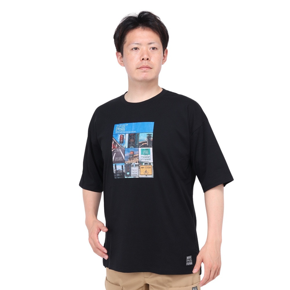 ライズ（RYZ）（メンズ）BOT 半袖Tシャツ RZ10CD24SS0017 BLK