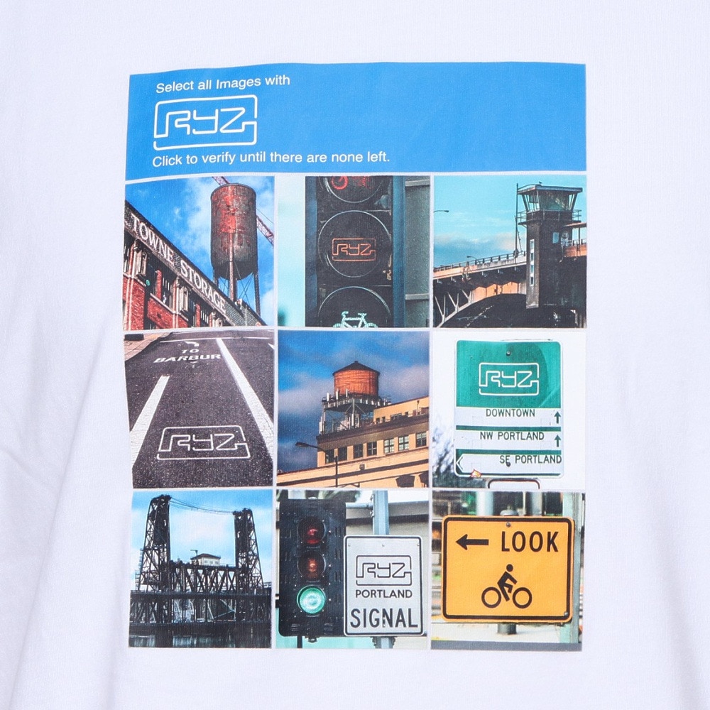 ライズ（RYZ）（メンズ）BOT 半袖Tシャツ RZ10CD24SS0017 WHT